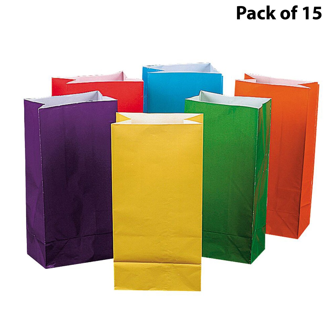 Bright Color Treat Bags 10 inches Tall by 5 inches wide Sortment of Expertly Crafted Treat Bags